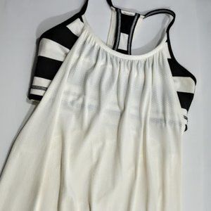 Lululemon No Limits Tank Black&White Striped 6